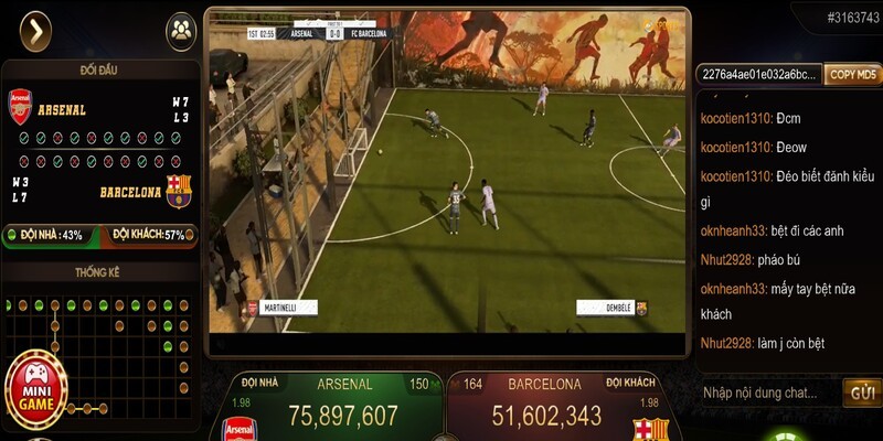 Giao diện chơi thiết kế thân thiện với thành viên